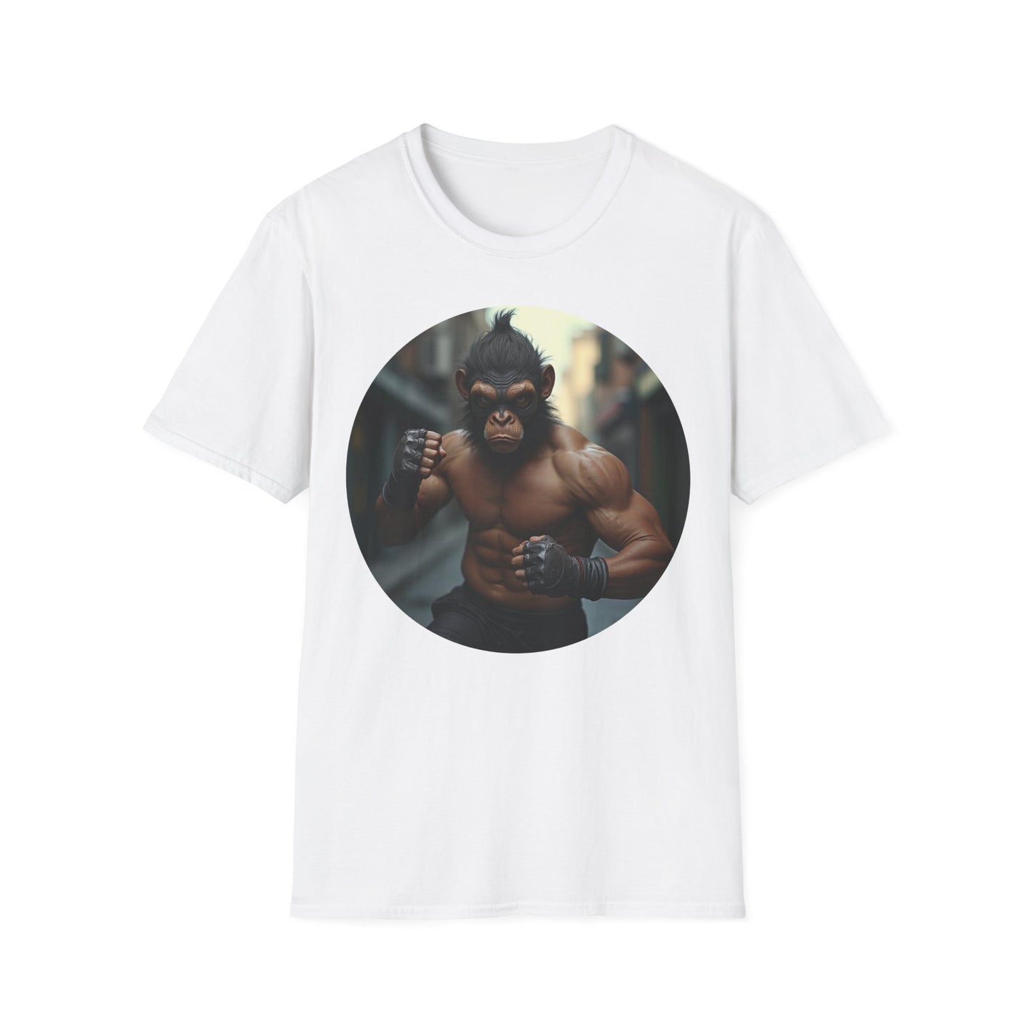 Unisex Softstyle T-Shirt Monkey man design 3