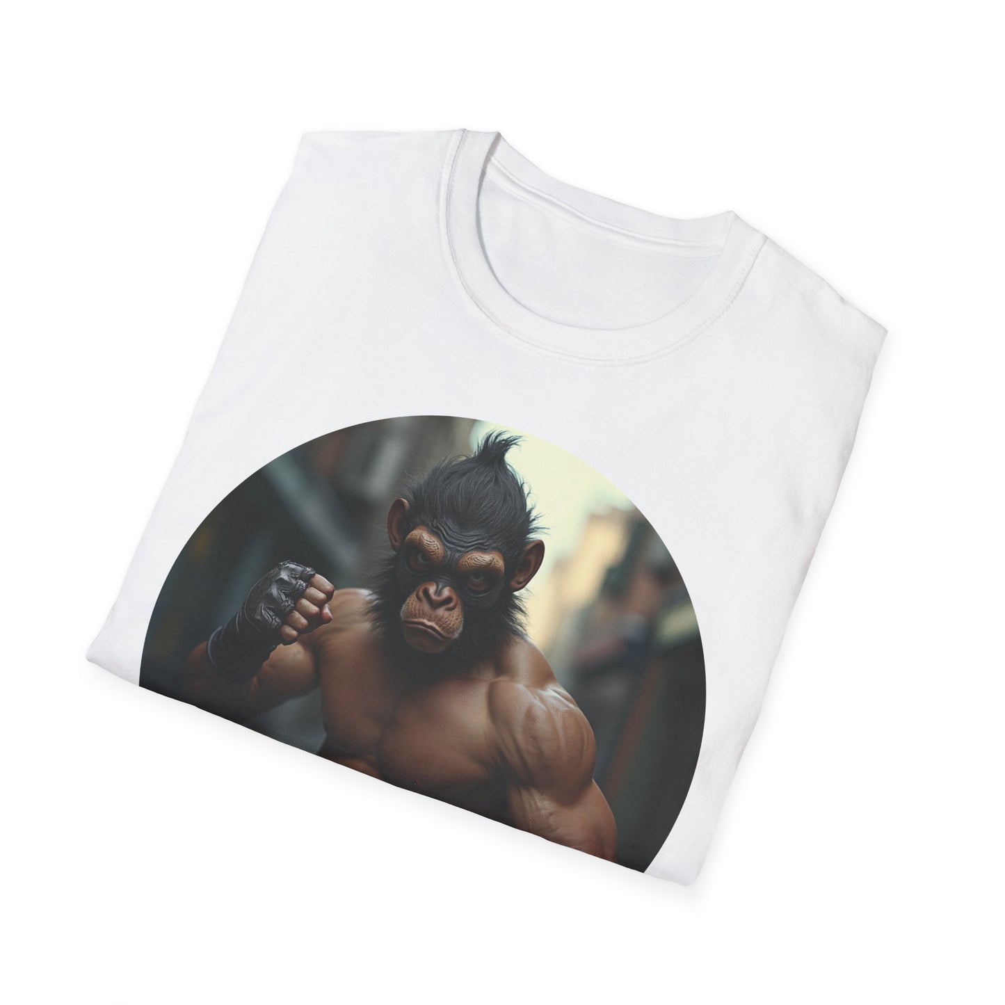 Unisex Softstyle T-Shirt Monkey man design 3